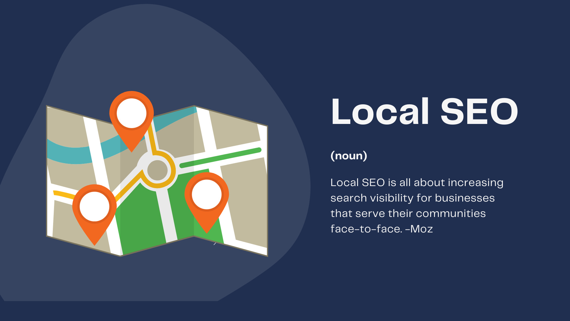 Local SEO is all about increasing search visibility for businesses that serve their communities face-to-face. -Moz